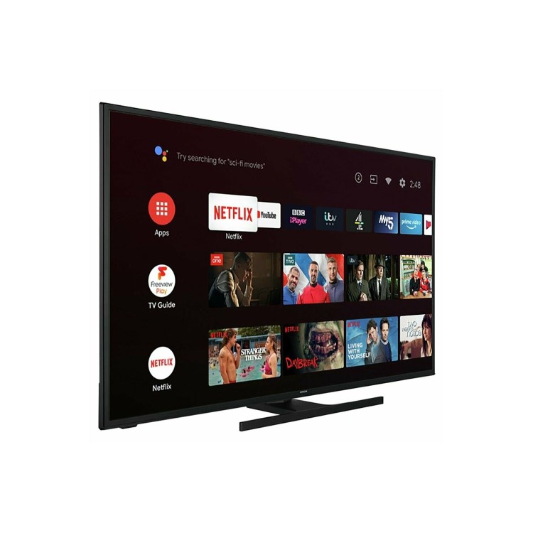 Refurbished Hitachi 43" 4K Ultra HD with HDR10+ LED Freeview Play Smart TV without Stand