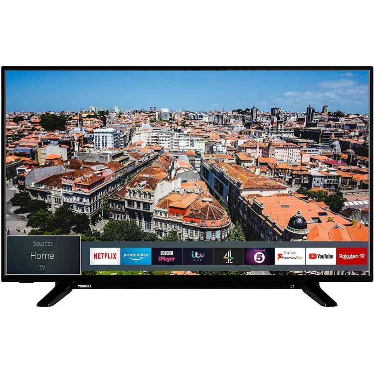 Refurbished Toshiba 43" Ultra HD with HDR10 LED Smart TV Without Stand