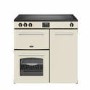 Refurbished Belling Farmhouse 90cm Electric Induction Touch Range Cooker - Cream