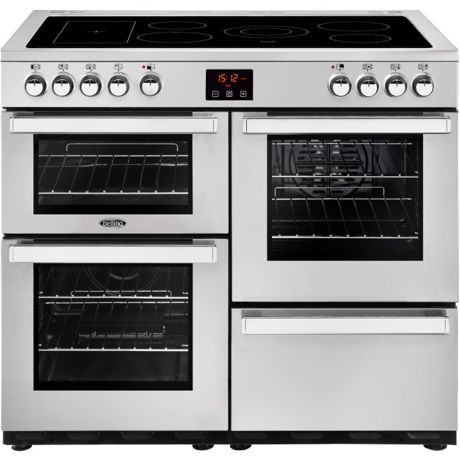 Belling Cookcentre 100E Professional 100cm Electric Range Cooker - Stainless Steel