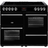 Belling Farmhouse 100E 100cm Electric Range Cooker - Black