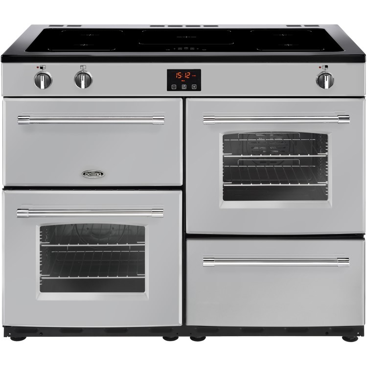 Belling Farmhouse 110Ei 110cm Electric Induction Range Cooker - Silver