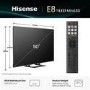 Ex Display - Hisense E8QTUK 50 inch Smart 4K Ultra HD Mini-LED TV
