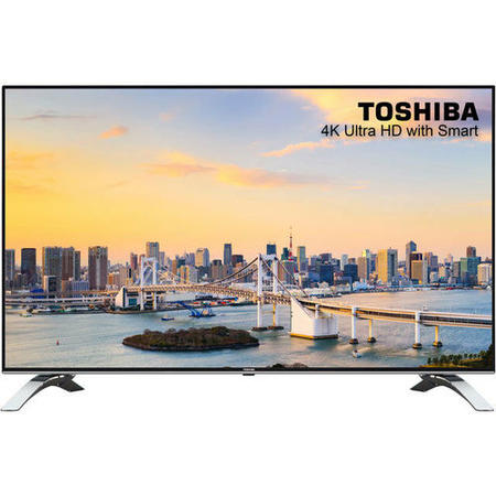 Refurbished Toshibe 55'' 4K Ultra HD with HDR LED Freeview Play Smart TV without Stand