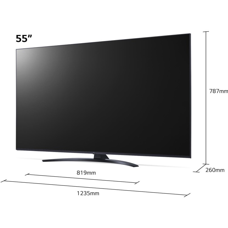 LG UP81 55 Inch LED 4K HDR Freeview Play and Freesat HD Smart TV