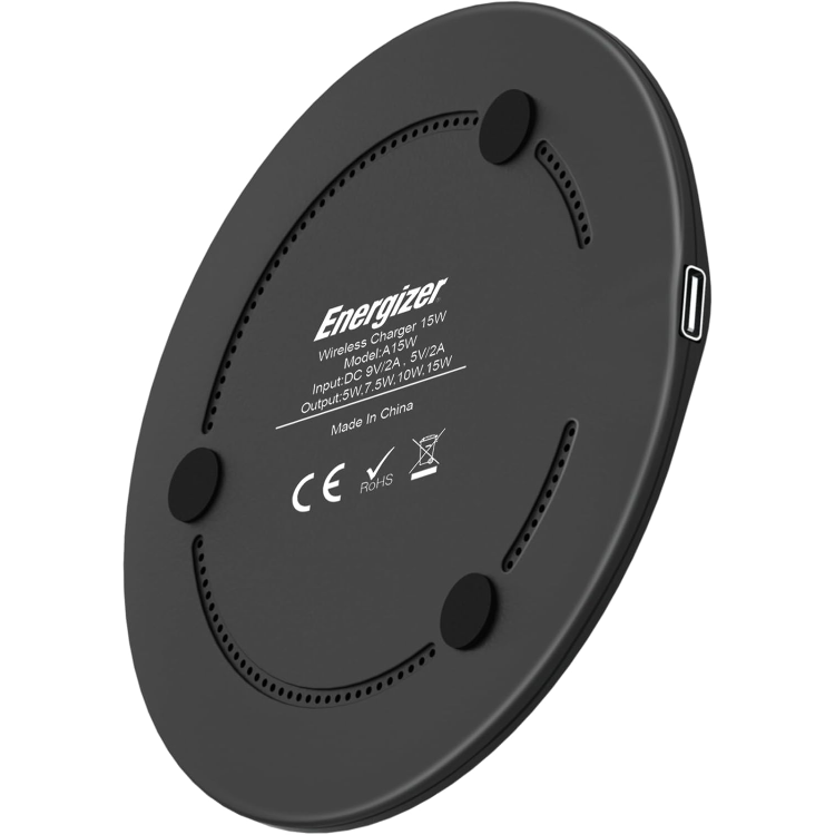 Energizer 15W Wireless Charging Pad - Black