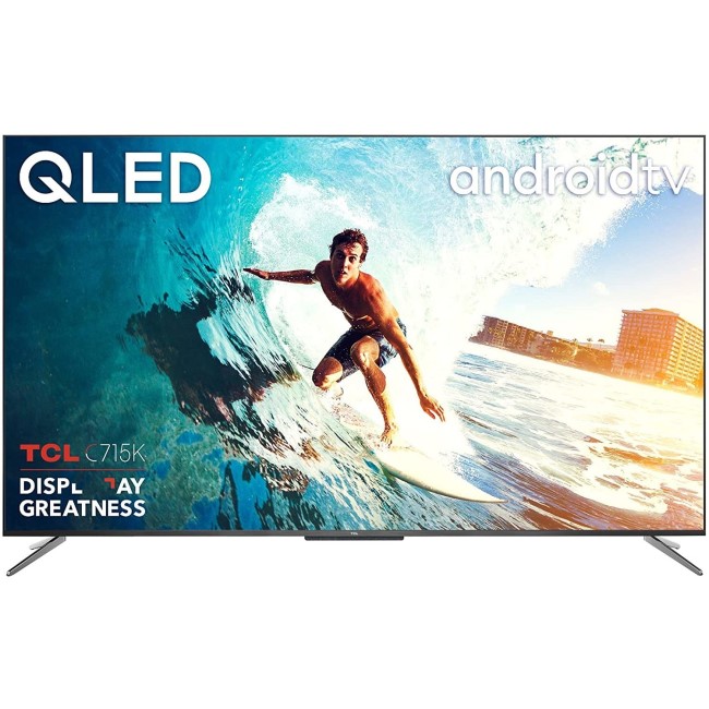 Refurbished TCL 65" 4K Ultra HD with HDR10+ QLED Freeview Play Smart TV without Stand