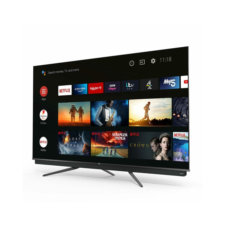 Refurbished TCL 75" 4K Ultra HD with HDR QLED Freeview Play Smart TV