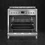 Refurbished Smeg Opera 90cm Dual Fuel Single Oven Range Cooker - Stainless Steel
