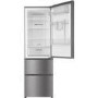 Haier AFE635CHJW 190x60cm 325L Triple Door Total No Frost Freestanding Fridge Freezer With Non-Plumb Water Dispenser - Silver