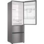 Haier AFE635CHJW 190x60cm 325L Triple Door Total No Frost Freestanding Fridge Freezer With Non-Plumb Water Dispenser - Silver