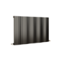Refurbished Eco Vivante Midnight Black Horizontal Wave Designer Aluminium Radiator 600x945mm Single Panel 3055 BTU