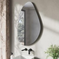 ONLY OPENED - Pebble Backlit Heated Bathroom Mirror with Lights 500 x 800mm - Apollo