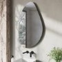 ONLY OPENED - Pebble Backlit Heated Bathroom Mirror with Lights 500 x 800mm - Apollo