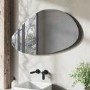 ONLY OPENED - Pebble Backlit Heated Bathroom Mirror with Lights 500 x 800mm - Apollo