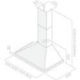 Elica Aquavitae 50cm Chimney Cooker Hood - Stainless Steel