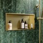 ONLY OPENED - Brass Shower Niche 610 x 305mm - Arissa