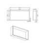 ONLY OPENED - Brass Shower Niche 610 x 305mm - Arissa