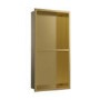 ONLY OPENED - Brushed Brass Shower Niche With Shelf 610 x 305mm- Arissa