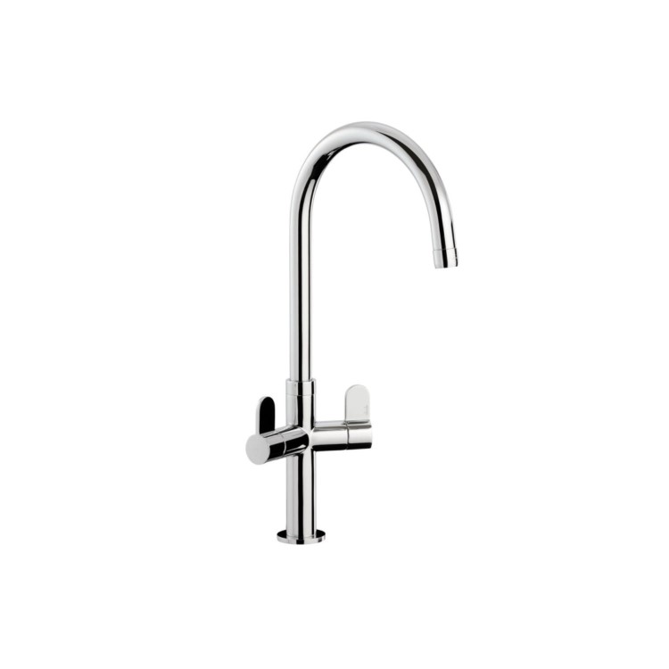 ONLY OPENED - Verla Monobloc Kitchen Tap Chrome Abode AT1234