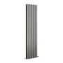 GRADE A1 - Eco Eleganza Anthracite Vertical Flat Designer Aluminium Radiator 1600x375mm Double Panel 3374 BTU