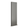 GRADE A1 - Eco Eleganza Anthracite Vertical Flat Designer Aluminium Radiator 1600x450mm Double Panel 4049 BTU