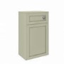 GRADE A1 - 500mm Green Back to Wall Toilet Unit Only - Baxenden
