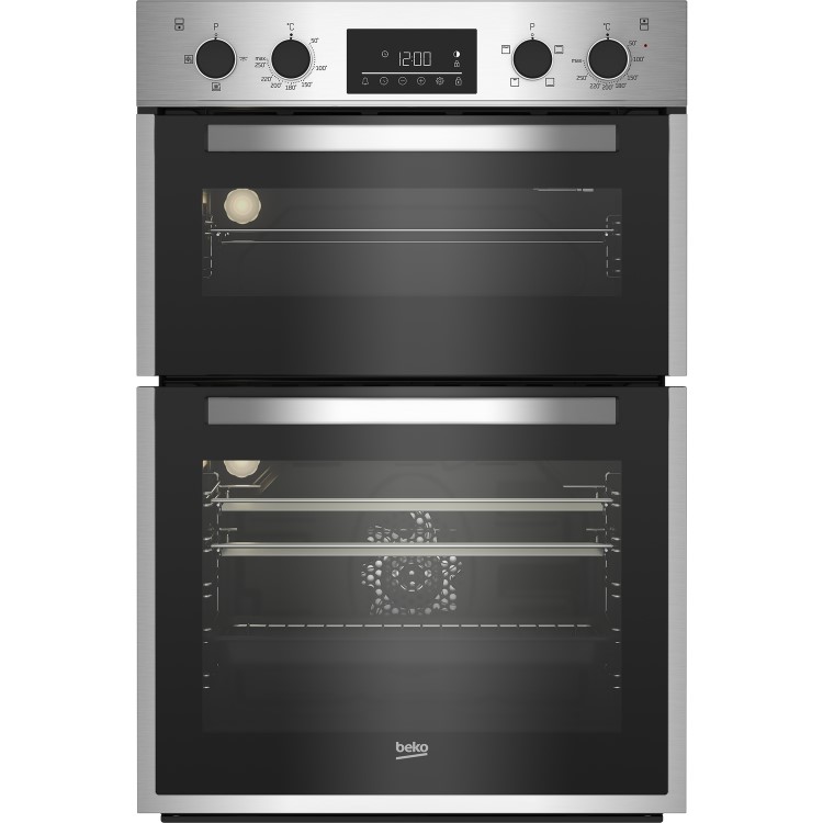 Beko BBDF26300X Built-In Electric Double Oven - Stainless Steel  