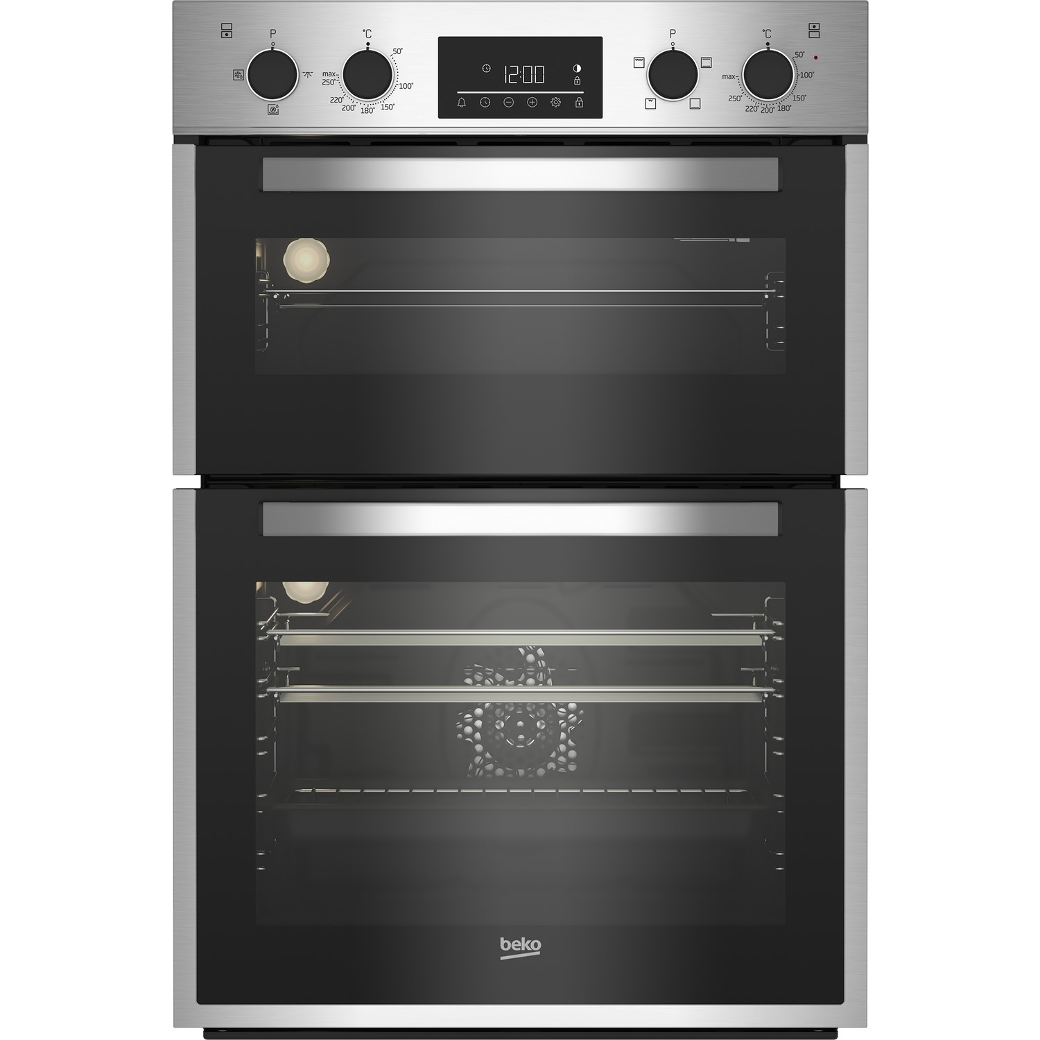 Beko BBDF26300X Built-In Electric Double Oven - Stainless Steel