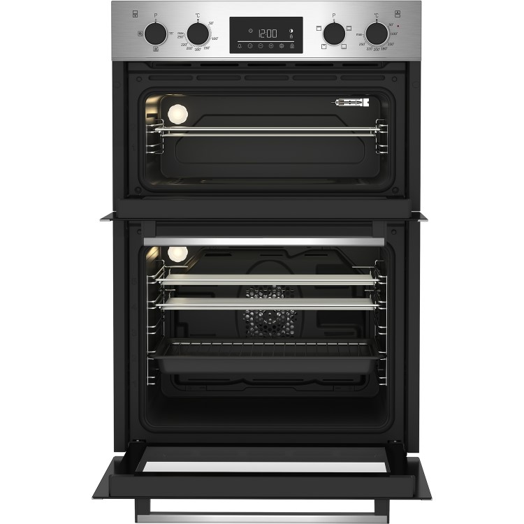 Beko BBDF26300X Built-In Electric Double Oven - Stainless Steel  