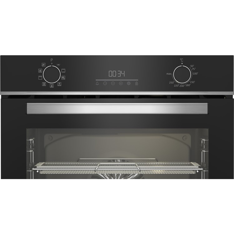 Refurbished Beko BBIMA13300XC 60cm Single Built In Electric Oven Black