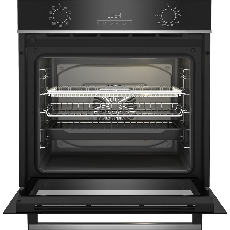 Refurbished Beko BBIMA13300XC 60cm Single Built In Electric Oven Black