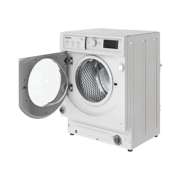 Refurbished Hotpoint Anti-Stain BIWDHG961485UK Integrated 9/6KG 1400 Spin Washer Dryer White