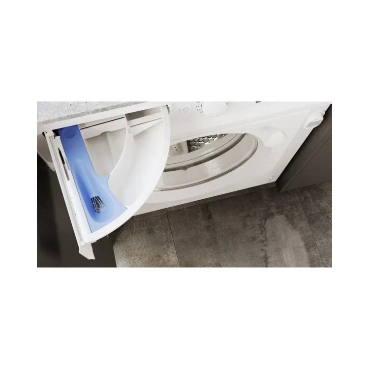 Refurbished Hotpoint Anti-Stain BIWDHG961485UK Integrated 9/6KG 1400 Spin Washer Dryer White