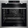 Refurbished AEG BPE556060M 6000 SteamBake 60cm Single Built In Electric Oven Stainless Steel
