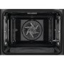 Refurbished AEG BPE556060M 6000 SteamBake 60cm Single Built In Electric Oven Stainless Steel