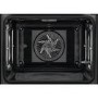 Refurbished AEG BPE556060M 6000 SteamBake 60cm Single Built In Electric Oven Stainless Steel