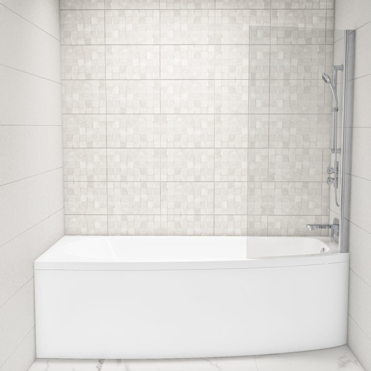 1695mm Spacesaver Acrylic Bath Front Panel - Brooklyn