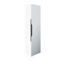 GRADE A1 - 1400mm Wall Hung Tall Boy Mirror Cabinet Matt White - Sion