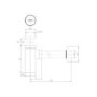 Brushed Brass Round Basin Bottle Trap - Arissa