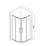 Chrome 4mm Glass Quadrant Shower Enclosure 900mm - Lyra