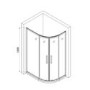 Chrome 6mm Glass Offset Quadrant Shower Enclosure 1200x800mm - Carina