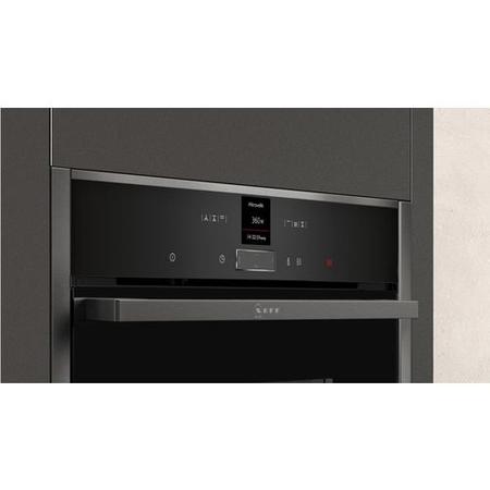 Refurbished Neff N70 C17MR02G0B 60cm Single Built In Electric Oven with Microwave