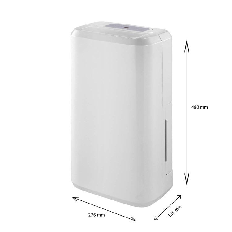 GRADE A2 - electriQ 10 Litre Dehumidifier with Humidistat and Odour Filter for Damp Mould Drying Clothes