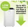 GRADE A1 - electriQ 12 litre Low Energy Premium Dehumidifier for up to 3 bed house with Digital Humidistat and UV Plasma Air Purifier
