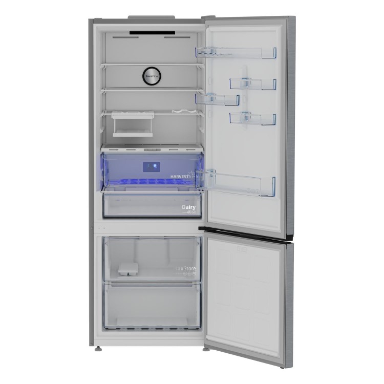 Refurbished Beko CNG5785VPS Freestanding 475 Litre 50/50 Frost Free Fridge Freezer Stainless Steel