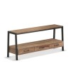 Solid Wood &amp; Metal TV Unit with Storage - TV&#39;s up to 55&quot; - Cyra
