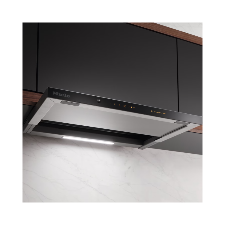 Refurbished Miele DAS4630 60cm Slimeline Cooker Hood Obsidian Black 