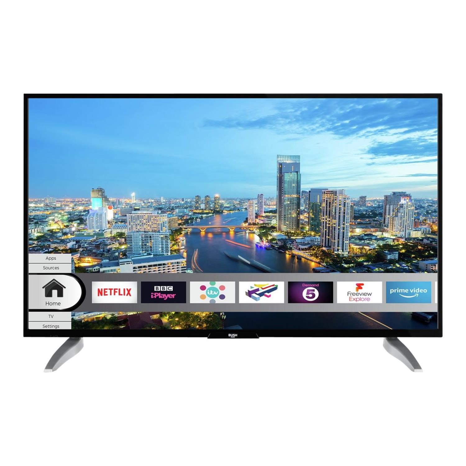 Refurbished Bush 43 4K Ultra HD with HDR LED Freeview Play Smart TV