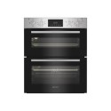 A1/DUI12DIX Refurbished Indesit Electric Built In Double Oven - Stainless Steel